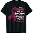 thumbnail image 1 of I wear Burgundy for my Mom - Multiple Myeloma Awareness mens t shirt，black，women，funny，misfits，men，journey，t-shirt, 1 of 4