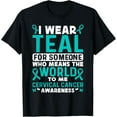 thumbnail image 1 of I wear teal for Cervical Cancer Awareness Cervical Cancer T-Shirt, 1 of 4