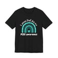 thumbnail image 1 of I wear teal for me PCOS awareness cute boho rainbow Unisex T-shirt, 1 of 6