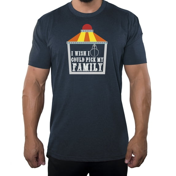 I wish I could Pick my Family -Family Reunion Men's T-shirts - Heather Navy MH200FAM S59 4XL