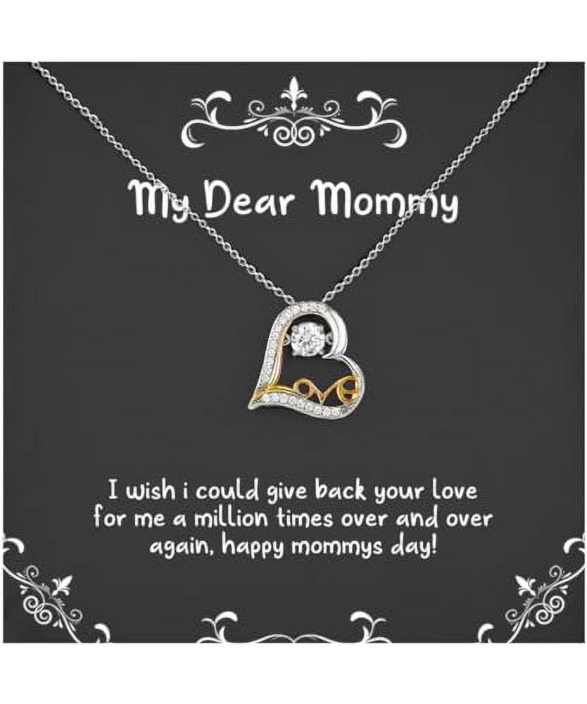 I wish i could give back your love for me a million,! Love Dancing Necklace, Mommy Jewelry, Perfect Gifts For Mommy from Daughter, Gift for mom, Mothers day gift, Gift from daughter, Gift from son,