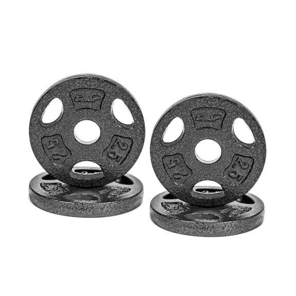 CAP Barbell Standard 2.5lb BLACK Plate Pack (x4)
