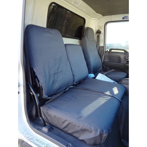 I2260 1995-2005 Isuzu NPR Front 40/60 Split Bench Seat in Gray Twill
