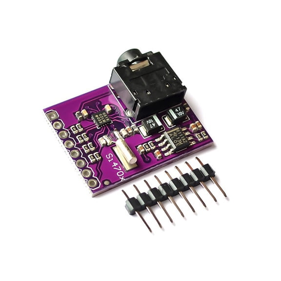 I2C FM Tuner Development Board Si4703 Radio Module with Output Interface for Microcontroller Receiver Builds and Lab Projects