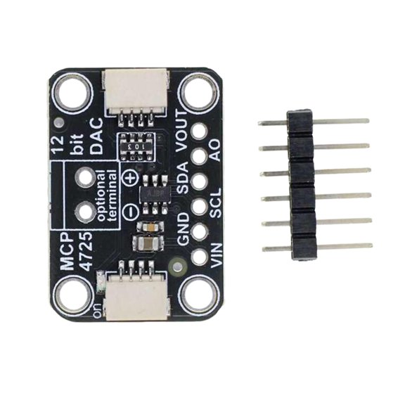 I2C MCP4725 12-Bit Distribution Board Module for Circuit Tuning and Project Testing