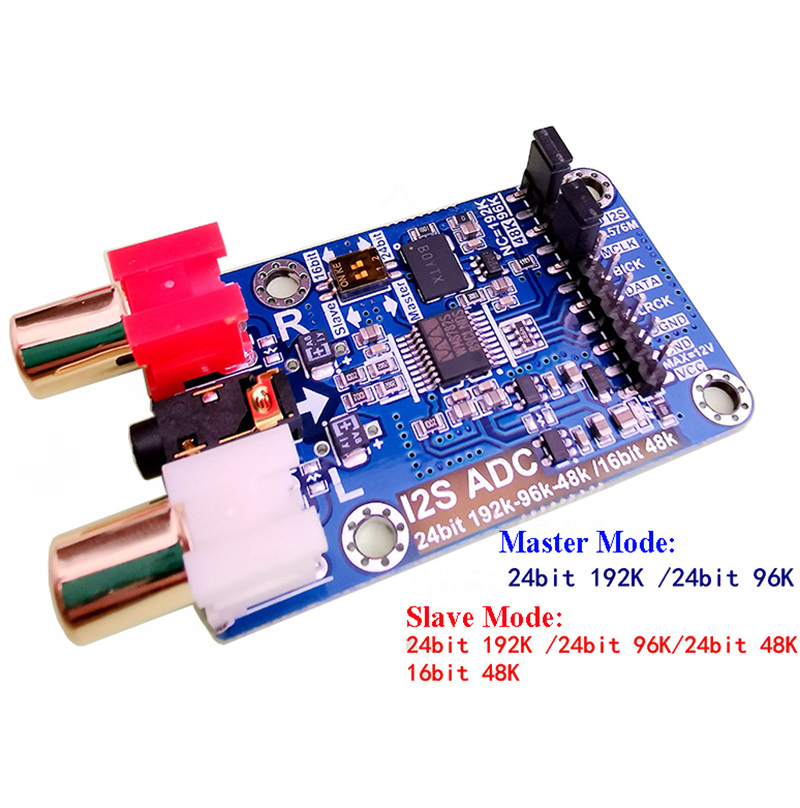 I2S ADC Audio I2S Capture Card Module Master Slave Mode Development