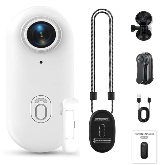 I3 4K Thumb Action Camera, Tiny Size, Small Varnock Hd Action Camera With Spring Clip, Portable Chest Camera,Varnock Motorcycle Camera,Varnock Action Camera,Body Camera,Body Cam,Pov Camera