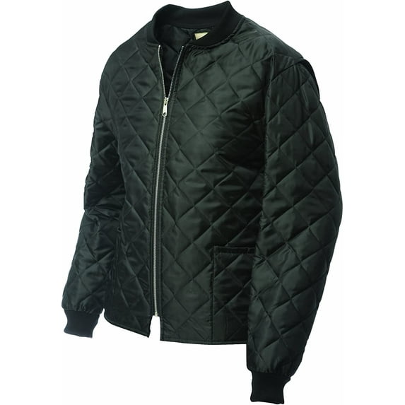 I7X911-L-BLK Freezer Jacket,Polyester,Black,L