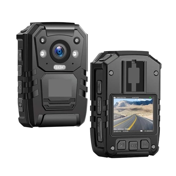 I826Pro Night Vision Portable GPS Infrared IR H.265 Shockproof 1440P Full HD Police Body Worn Camera