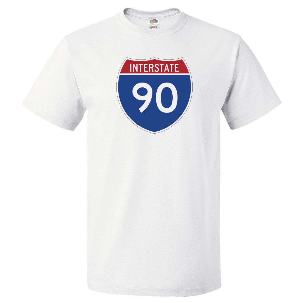 I90 Shirt Interstate 90 T Shirt I-90 Highway Tee Gift - Walmart.com