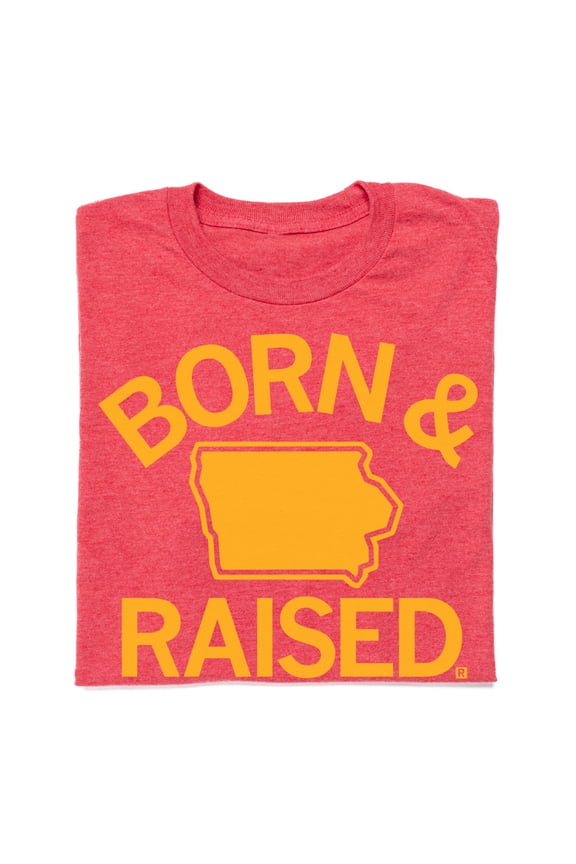IA Born Raised Red Graphic Tee TShirt Gift