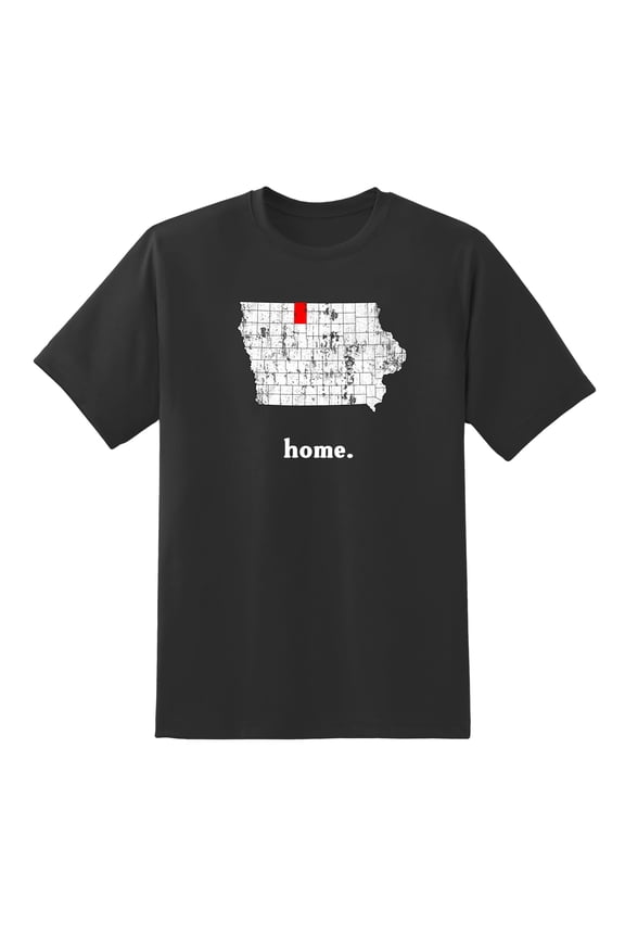 IA Map Iowa Home State Love Iowa Home Design T Shirt Black,S