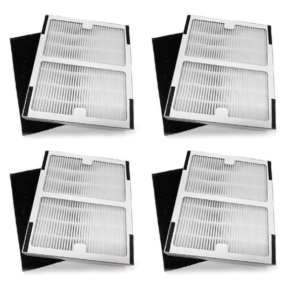 IAF-H-100A True HEPA Carbon Filter Set compatible with Idylis A Filtrete FAP-C01-A, -2119, IAP-10-100, IAP-10-150, IAPC-40-140. 4 Sets