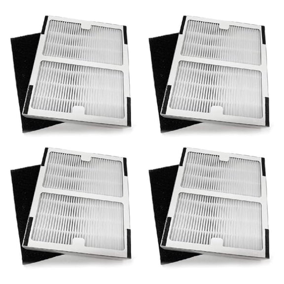 IAF-H-100A True HEPA Carbon Filter Set compatible with Idylis A Filtrete FAP-C01-A, -2119, IAP-10-100, IAP-10-150, IAPC-40-140. 4 Sets
