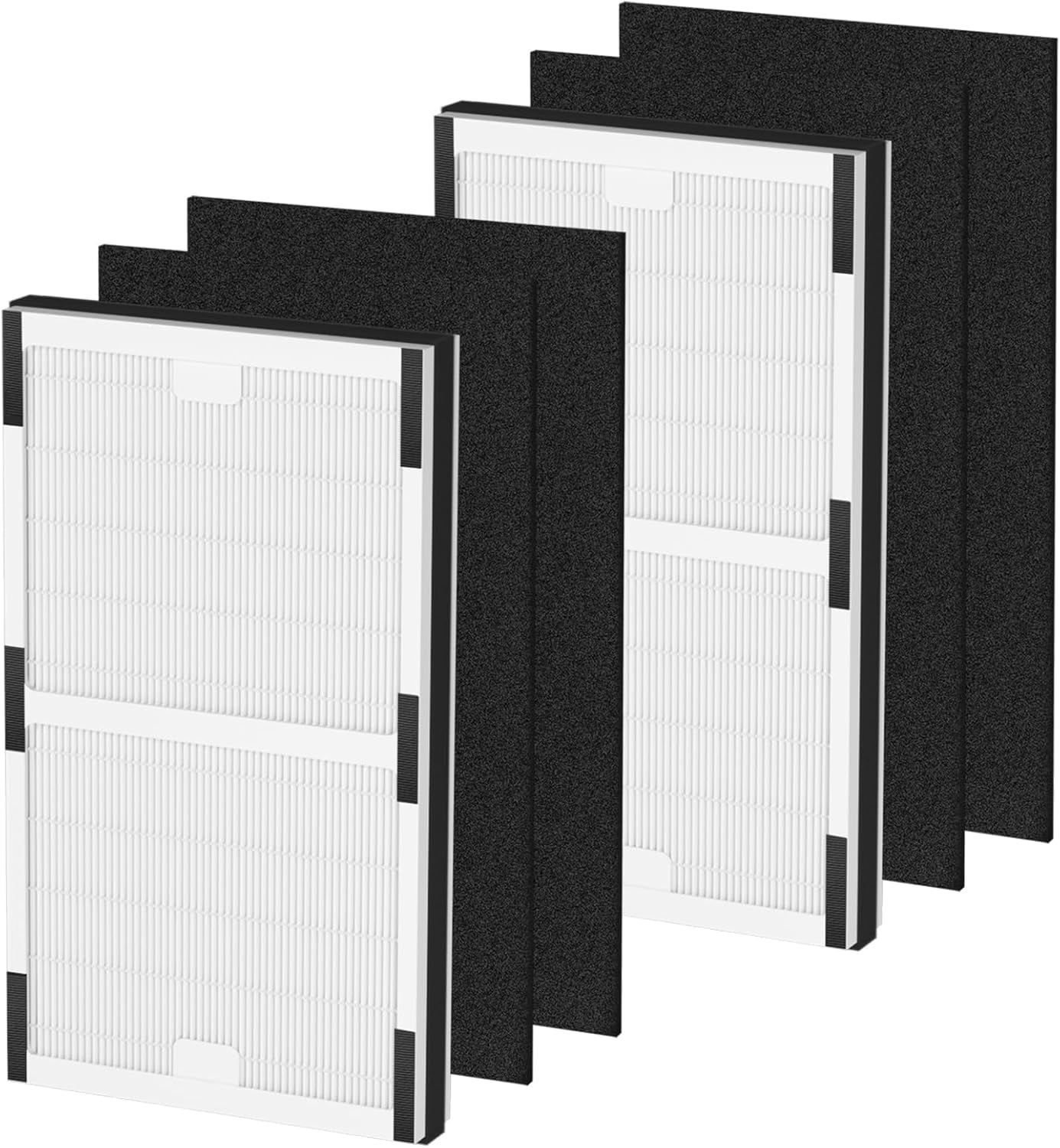 IAF-H-100C Replacement Filter, Compatible with IAP-10-200, IAP-10-280 Air Purifiers, 2 H13 True HEPA Filters + 4 Activated Carbon Pre-filters