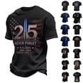 thumbnail image 1 of IAJDKMEK 911 25th Anniversary Shirt - Men's Short Sleeve Round Neck Commemorative Top with 25th Anniversary Print, Casual Wear, 1 of 4