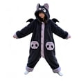 thumbnail image 1 of IAJDKMEK Adult Halloween Costume Bat Onesie Pajama Soft Warm One-Piece for Party, 1 of 9