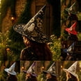 thumbnail image 1 of IAJDKMEK Halloween Costumes, Tall Witch Hat for Adults, Pointed Wizard Hat for Party, Themed Events and Dress-Up, 1 of 4
