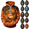 thumbnail image 1 of IAJDKMEK Halloween Men's Casual Hoodie Sweatshirt - Long Sleeve Pullover Top for Men, with Halloween Graphic, Cozy Sweatshirt and Fall Top, 1 of 5