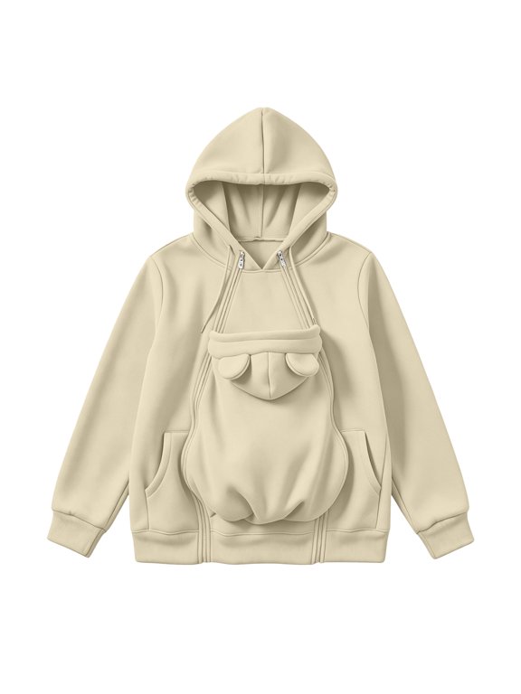 Maternity Hoodie Babywearing Women Full – Zip Winter Warm Jacket for Pregnancy Baby Carrier Fall Clothing Casual