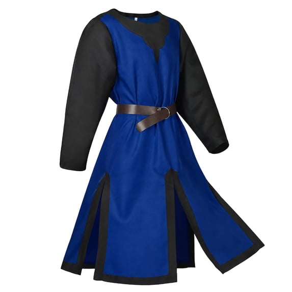 IAJDKMEK Men Medieval Knight Halloween Costume Set for Stage Performance Role Play
