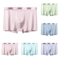 thumbnail image 1 of IAJDKMEK Men's Boxer Briefs - Mid-Rise Breathable Underwear for Men, Skin-Friendly Thin Fabric Mens Underwear, Soft Boxer Briefs for Daily Wear,Pink 5XL, 1 of 6