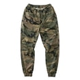 thumbnail image 1 of IAJDKMEK Men's Camouflage Cargo Pants with Drawstring – Multi-Pocket Outdoor Trousers with Elastic Cuffs, Great for Hiking, Travel, and Tactical Everyday Use,Camouflage L, 1 of 3