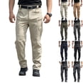 thumbnail image 1 of IAJDKMEK Men's Cargo Pants for Hiking - Tactical Work Pants for Men, Multi-Pocket Ripstop Waterproof Breathable Trousers for Fishing Camping,Army Green L, 1 of 9