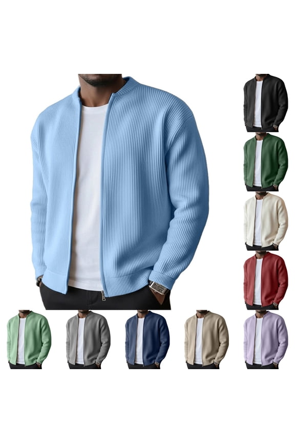 Men's Casual Corduroy Blazer - Long Sleeve Button Front, Soft Velvet Jacket, Jackets for Men Business Casual & Daily,White L