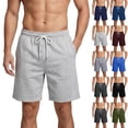 thumbnail image 1 of IAJDKMEK Men's Casual Lounge Shorts - Breathable Solid Color Shorts for Men, Sleep and Relax Shorts for Summer Nights,Army Green M, 1 of 5