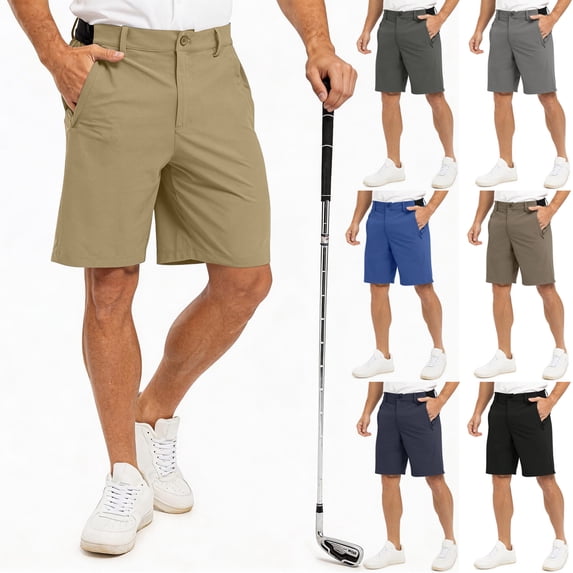 IAJDKMEK Men's Golf Outdoor Loose Shorts - Ideal for Golf Shorts, Sports Shorts, Casual Shorts, and Hiking Shorts with Comfort Fit,Navy L