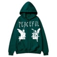 thumbnail image 1 of IAJDKMEK Men's Letter Print Full Zip Hoodie – Streetwear Sweatshirt with Graphic Design & Pocket, Long Sleeve Hoodies for Men, Y2K Jacket for Urban Style & Daily,Dark Green 2XL, 1 of 5