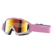 IAJDKMEK Ski Goggles for Men Women Youth - Anti-Fog Snowboard Glasses with UV Protection, Fit for Motorcycle, ATV and Off-Road Riding,Vermilion