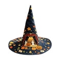 thumbnail image 1 of IAJDKMEK Tall Witch Hat for Halloween Costumes, Wizard Hat for Adults, Pointed Witch Hat Party Accessory, 1 of 3
