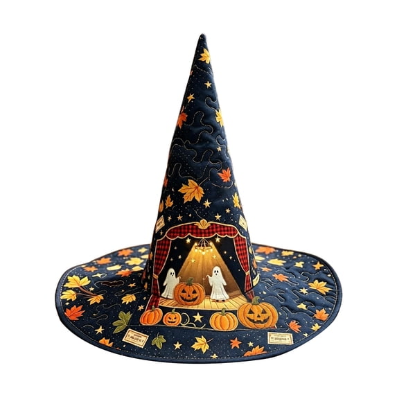 IAJDKMEK Tall Witch Hat for Halloween Costumes, Wizard Hat for Adults, Pointed Witch Hat Party Accessory