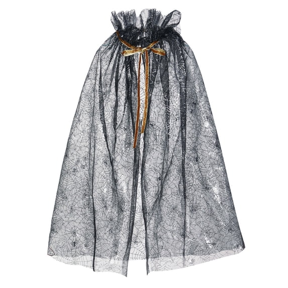 IAJDKMEK Women Halloween Costume Spider Web Cloak for Cosplay Party Role Play