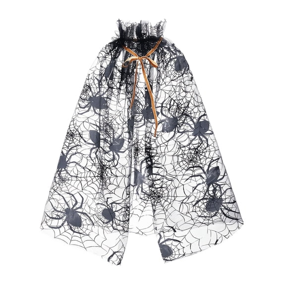 IAJDKMEK Women Halloween Costume Spider Web Cloak for Cosplay Party Role Play