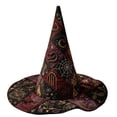 thumbnail image 1 of IAJDKMEK Women's Tall Witch Hat for Halloween Costumes, Wizard Hat for Adults, Pointed Witch Hat Party Costume, 1 of 3