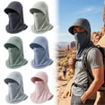 thumbnail image 1 of IAJFHAFS 3 In 1 Summer Cooling Balaclava Breathable Sun Protection Hood with Neck Guard & Face Mask Outdoor Activities Sun Hat for Men Women Pink, 1 of 7