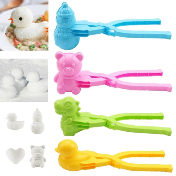 IAJFHAFS 4PCS Rice Molds for Sushi Making,Creative Animal Shape Sushi Molds, Rice Ball Molds,Sushi DIY Set,5D Onigiri Molds for Rice Balls,Sushi,Croquettes