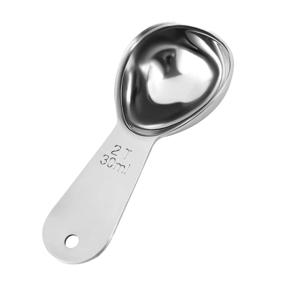 IAJFHAFS Coffee Scoop for Ground Coffee 1 Tablespoon Measuring Spoon, Small 18/8 Stainless Steel Exact Measuring Spoon for Tea Sugar Flour Metal Coffee Scooper for Canisterss/Jars (15ml/30ml,1 Pc)