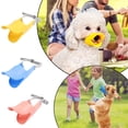 thumbnail image 1 of IAJFHAFS Duckbill Dog Muzzle for Small Medium Dogs – Soft Silicone Anti-Bite & Barking Mouth Cover with Adjustable Strap,Quiet Pet Mask for Training and Grooming, 1 of 5