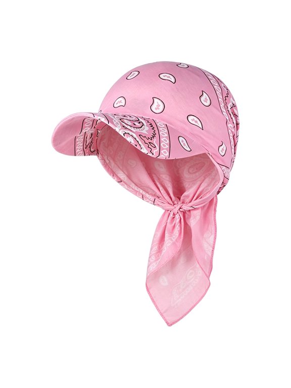 Women's Headscarf Scarf Cap Headwear with Brim Visor Retro Style Baseball Hat Sun Hat Scarf Hat Adjustable Hat Summer Hat Sun Visor Cap