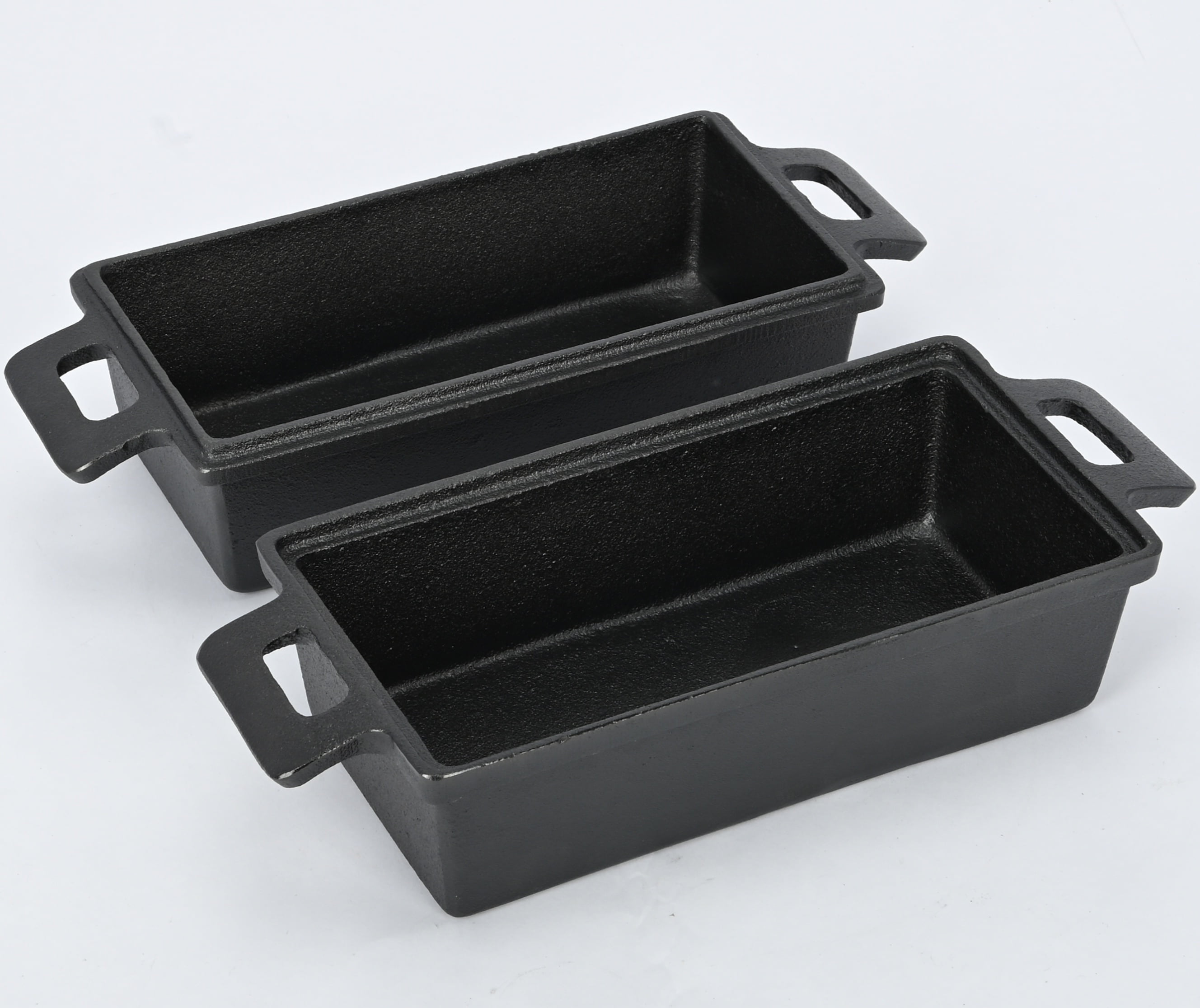 Cast Iron Loaf Pan With Lid — 9x5 Inch 2-Piece Bread & Meatloaf Baking Set
