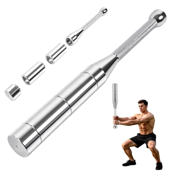 IAJXWI 22lb Adjustable Macebell Clubbell, Steel Weighted Club for Muscle Building Shoulder, Grips & Forearms Workout