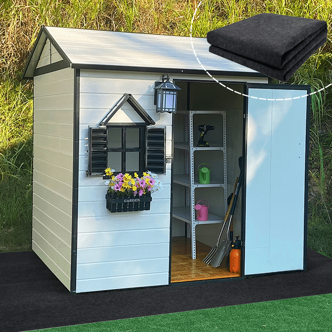 Fresh Look at Iajxwi 5 9 X 8 2 Ft Durable Outdoor Storage