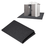 IAJXWI 5.9 x 8.2 FT Outdoor Storage Shed Floor Mat, Felt Oil-Absorbent Waterproof Dustproof Mat, Garage Oil Leak Prevention Mat, Gray