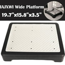 IAJXWI 19.7" Wide Platform Non-Slip Half Step, Safety One Step Stool for Indoor and Outdoor Mobility Aid for Vehicle, Bedside, Portable Step Riser for Seniors