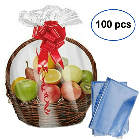 IAJXWI Shrink Wrap Bags, 24" x 32" Clear Heat Shrink Wrap for Packagaing, Gift Basket, DIY Projects