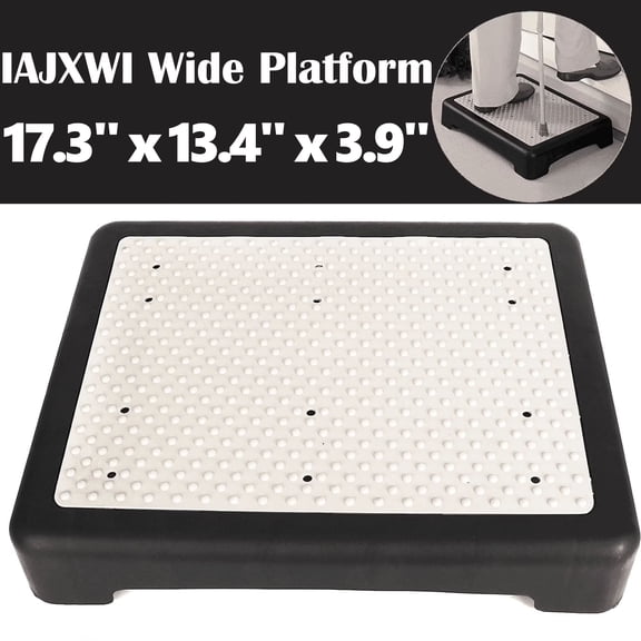 IAJXWI Non-Slip Half Step, Safety One Step Stool for Indoor and Outdoor Mobility Aid for Vehicle, Bedside, Portable Step Riser for Seniors